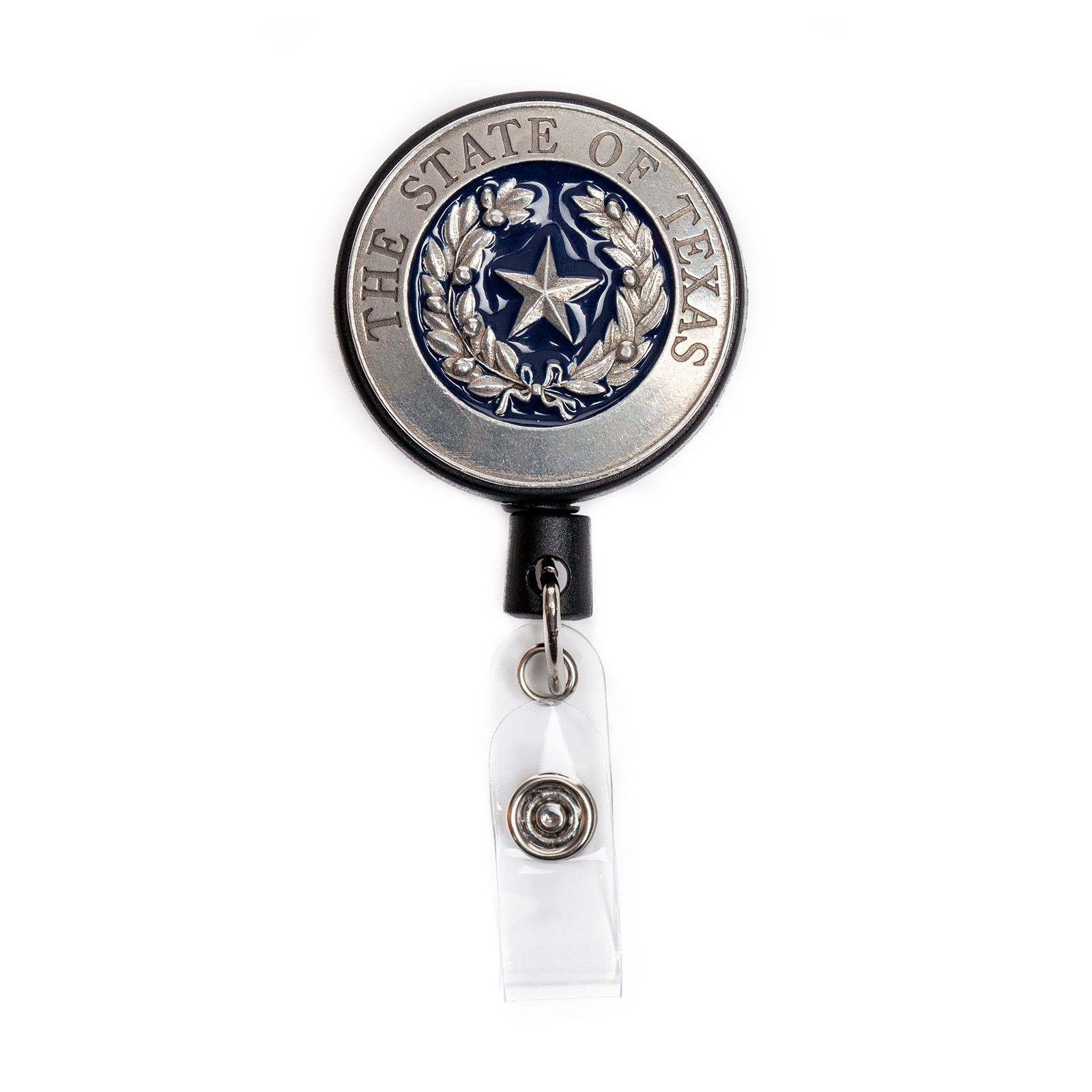 Texas State Seal Pewter Badge Reel Texas Capitol Gift Shop