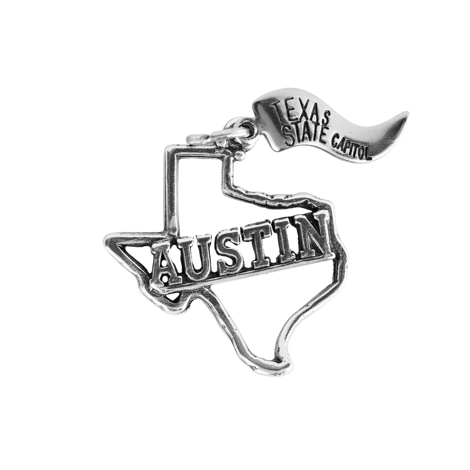 Austin Texas Sterling Silver Charm Texas Capitol Gift Shop