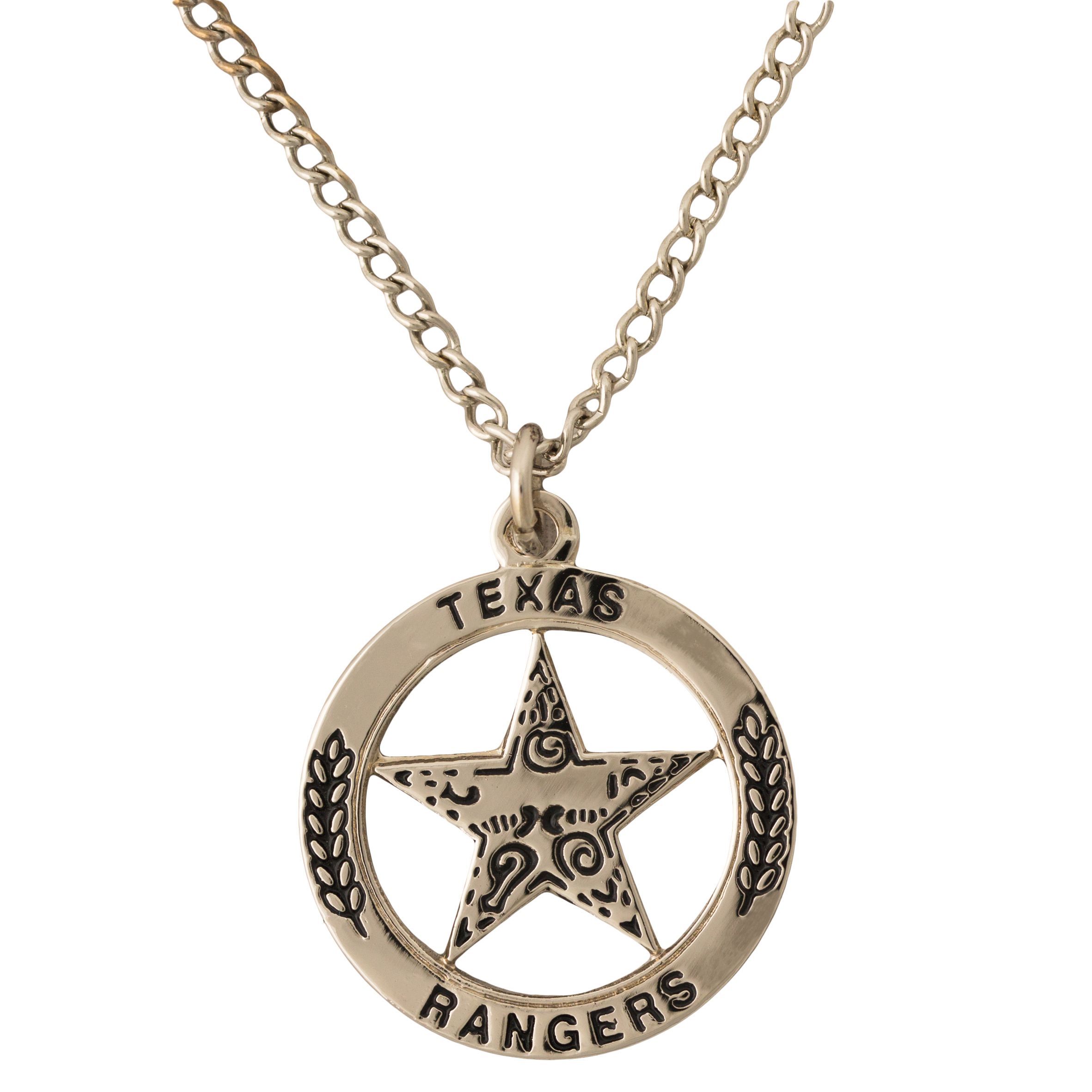 Texas Ranger Silver Tone Pendant Necklace Texas Capitol Gift Shop