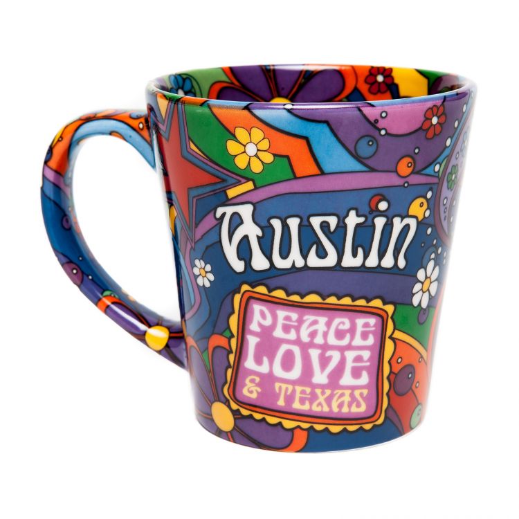 Austin: Peace, Love, and Texas Ceramic Mug