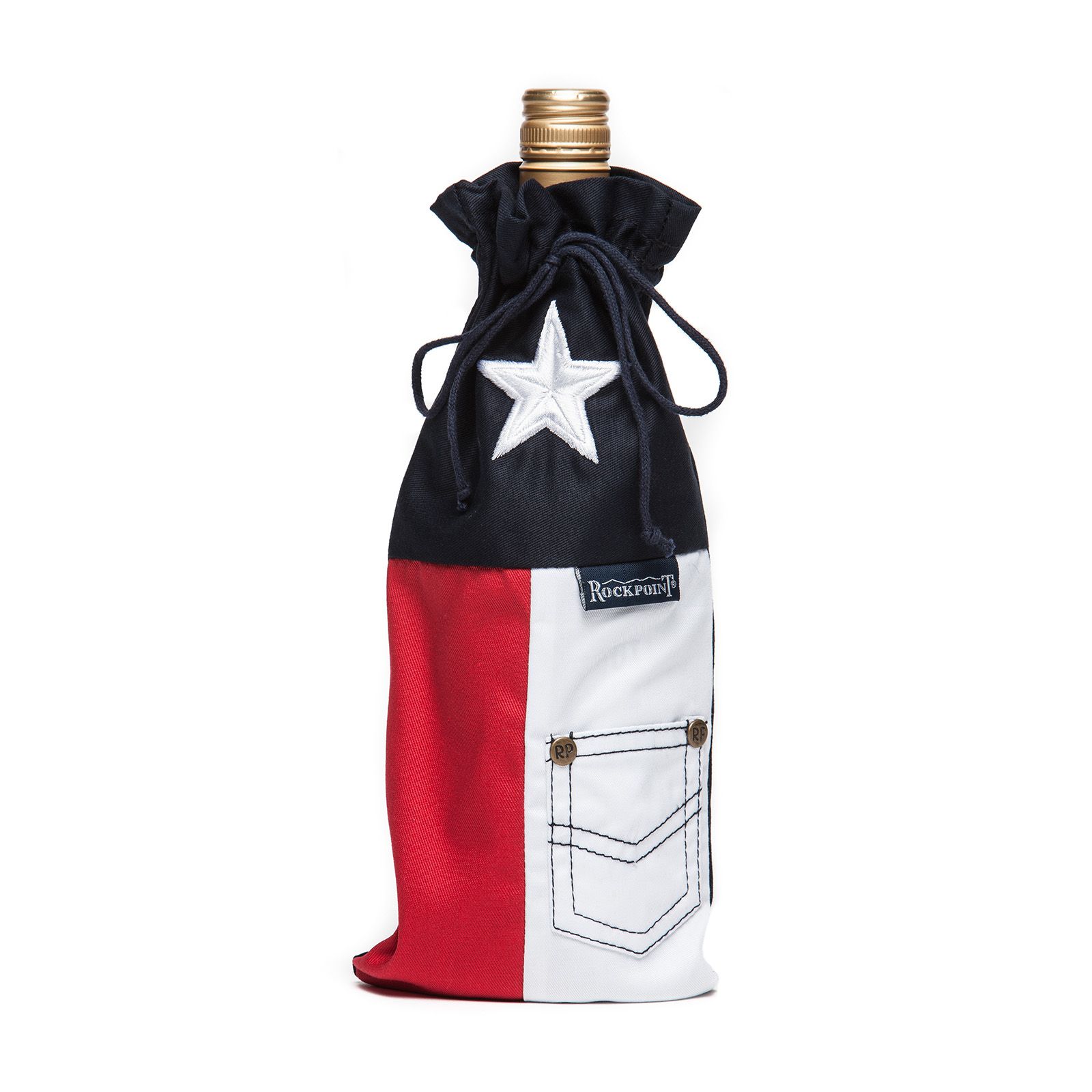 Texas State Flag Wine Bag