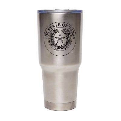 Texas State Seal Stainless-Steel Travel Tumbler