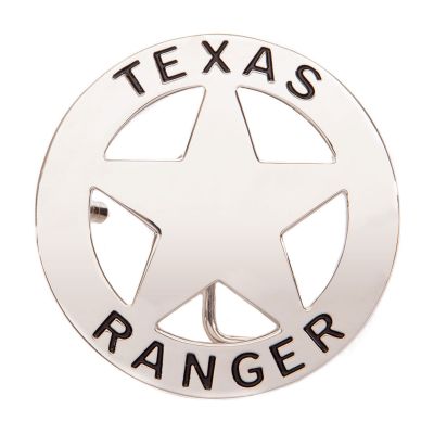 Texas Ranger Silver-Tone Belt Buckle