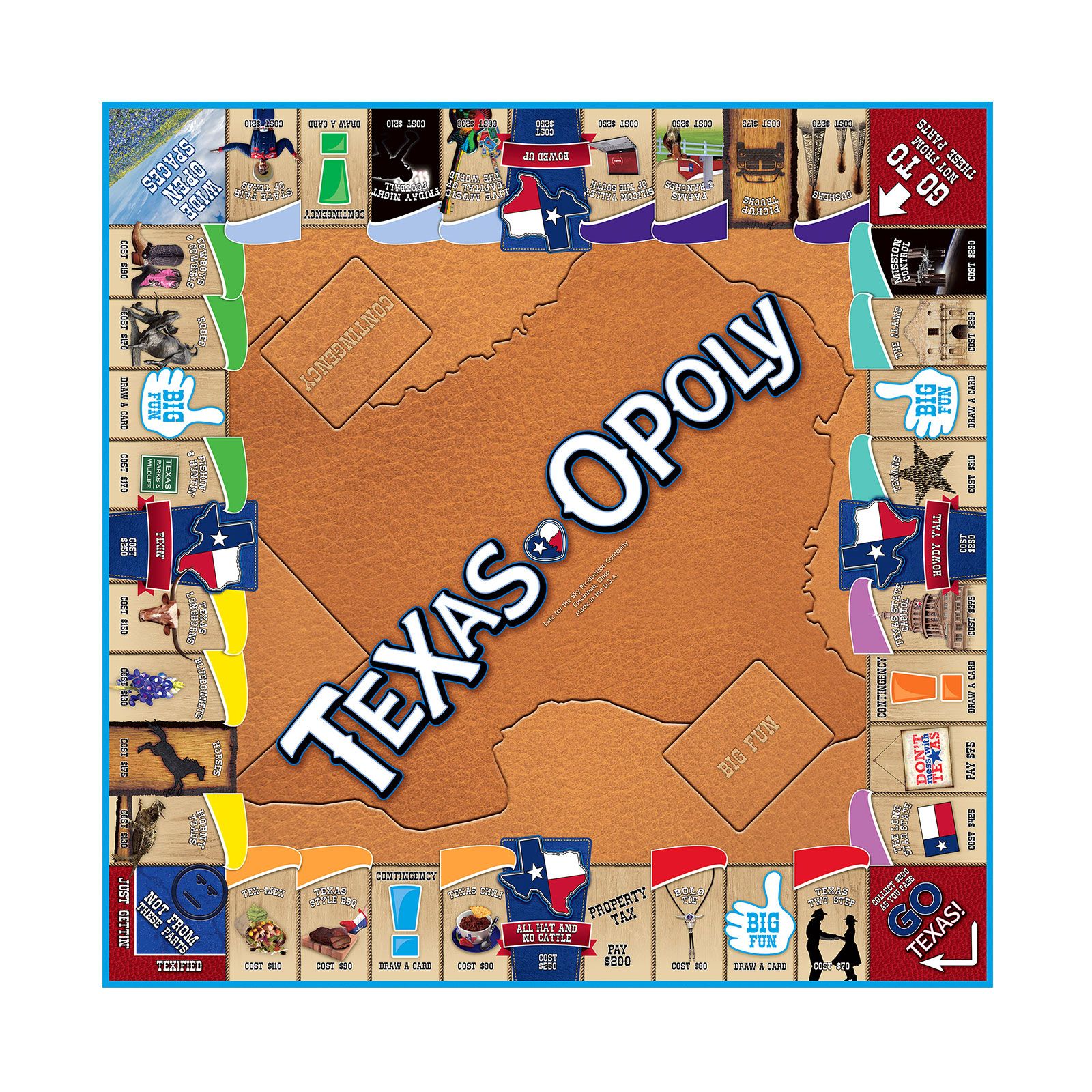 TexasOpoly Board Game Texas Capitol Gift Shop