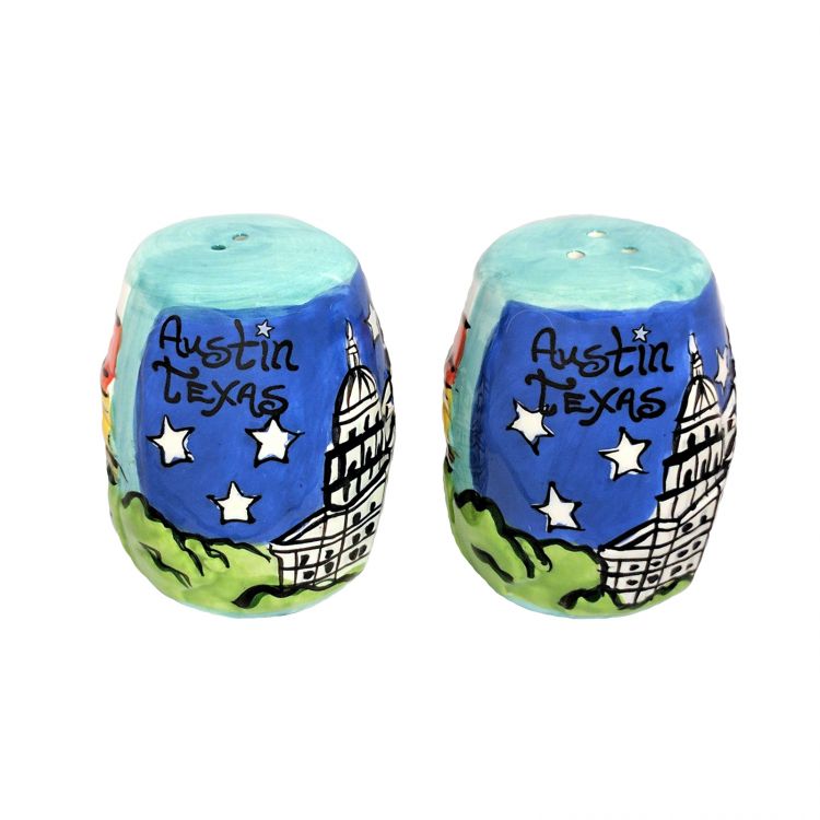 Austin Skyline Ceramic Salt and Pepper Shaker Set