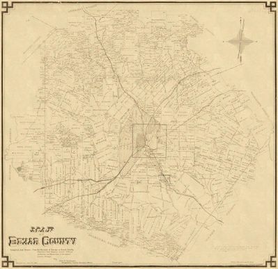 John D. Rullman Map of Bexar County, 1887