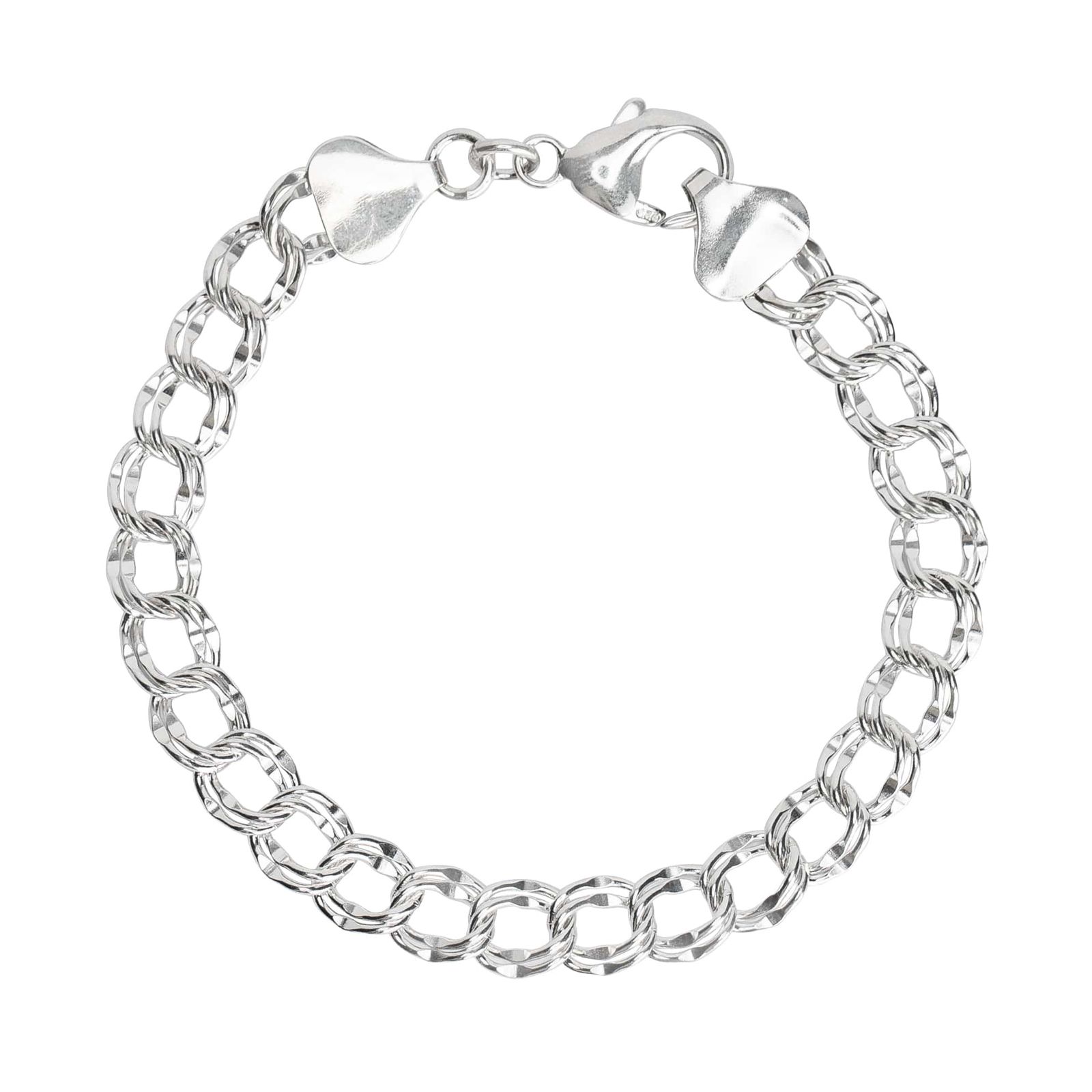 Charm bracelet: Sterling silver