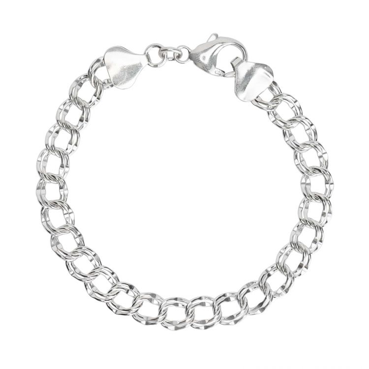 Sterling Silver Charm Bracelet with Clasp