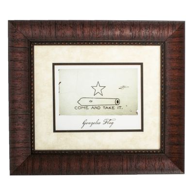 Framed Gonzales Battle Flag