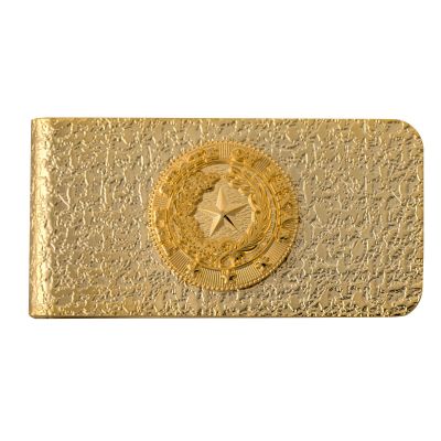 Texas State Seal Gold-Tone Money Clip