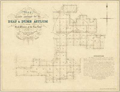 R. Creuzbaur Map of Asylum Lands - Eastland and Comanche Counties, 1857