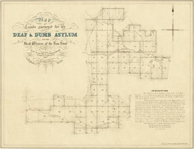 R. Creuzbaur Map of Asylum Lands - Eastland and Comanche Counties, 1857