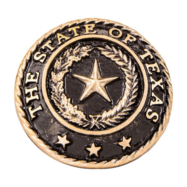 Texas State Seal Bronze Paperweight