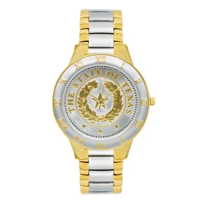 Texas State Seal Two-Tone Watch - Large
