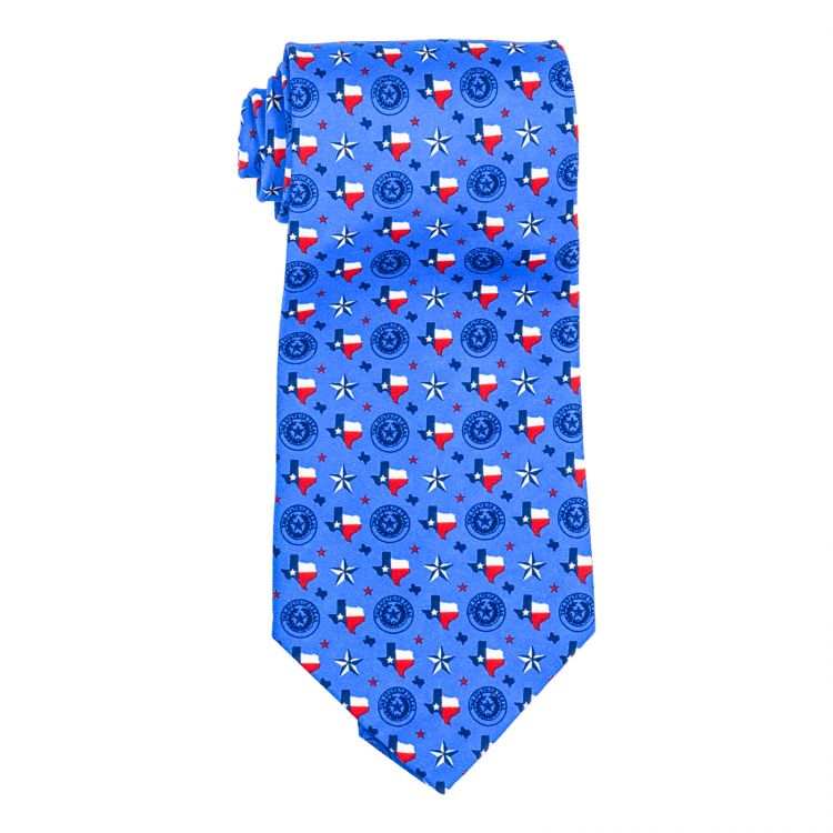 Optical Texas Silk Tie - Red