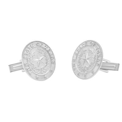 Texas State Seal Sterling Silver Cuff Links