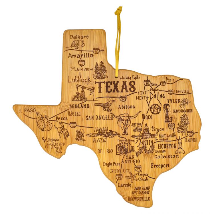 Destination Texas Bamboo Cutting Board