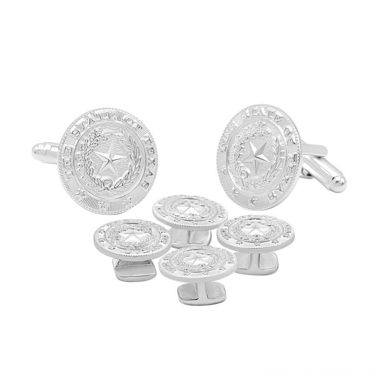 Texas State Seal Silver-Tone Tuxedo Set