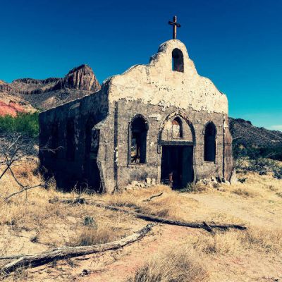 Carol Highsmith Desert Ruins: Abandoned Chapel, Brewster County