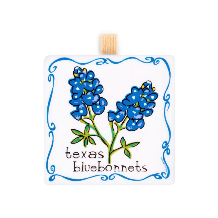 Texas Bluebonnet Ceramic Stand-up Message Clip