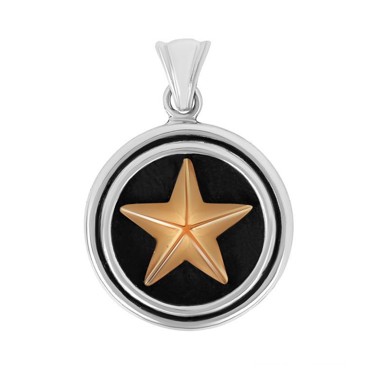 Sterling Silver Lone Star Pendant - Large