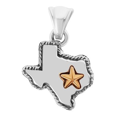 State of Texas Sterling Silver Pendant - Small