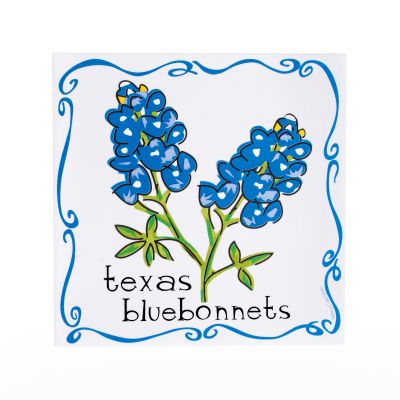 Texas Bluebonnet Ceramic Trivet