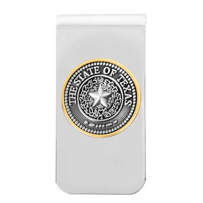 Texas State Seal Metal Money Clip