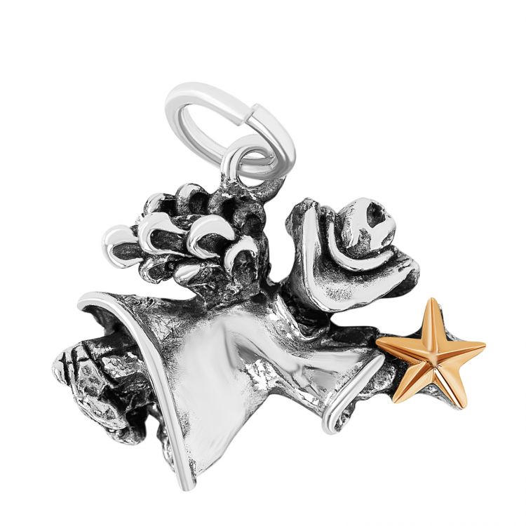 Texas Angel Sterling Silver Charm