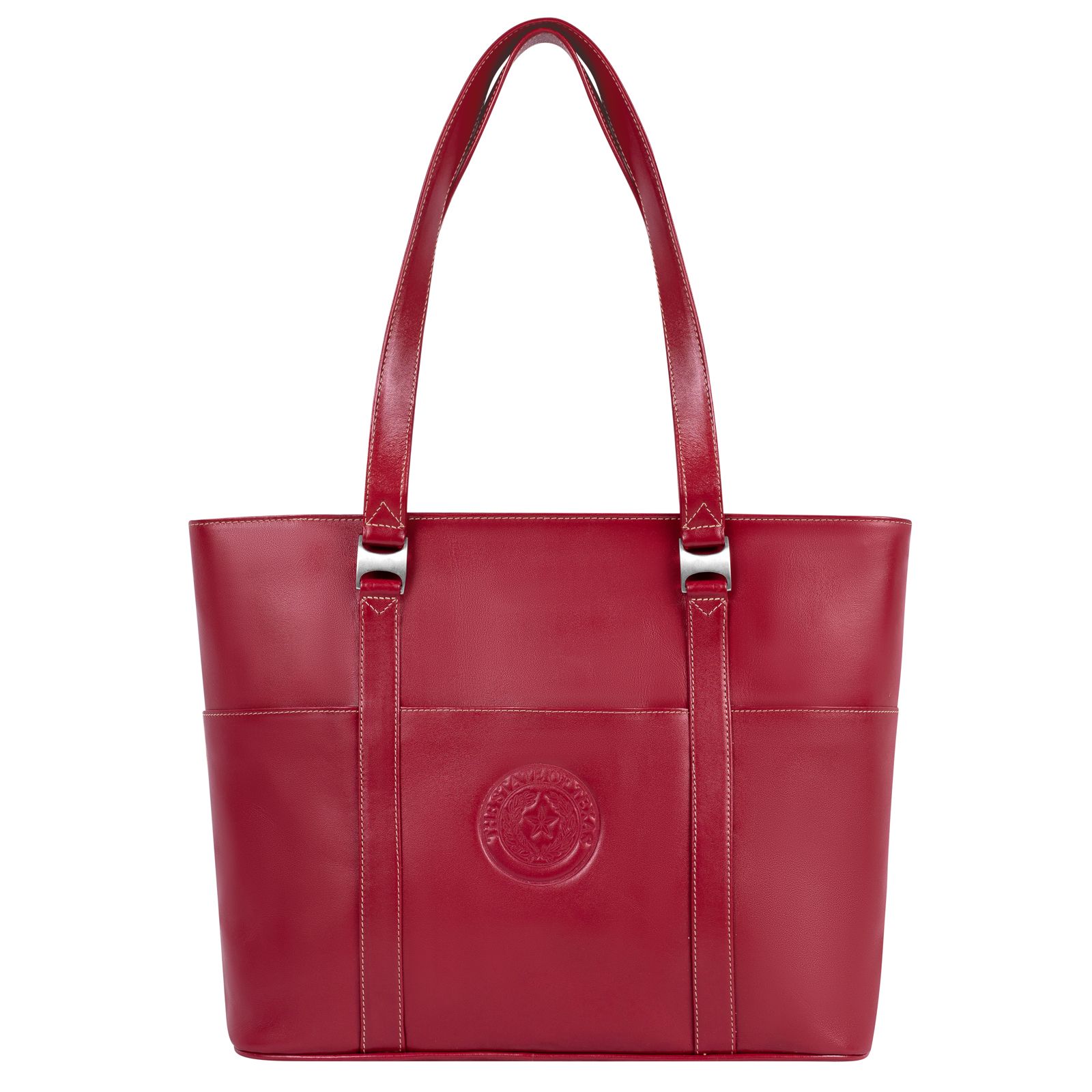 Red Leather Computer Tote Bag | Texas Capitol Gift Shop