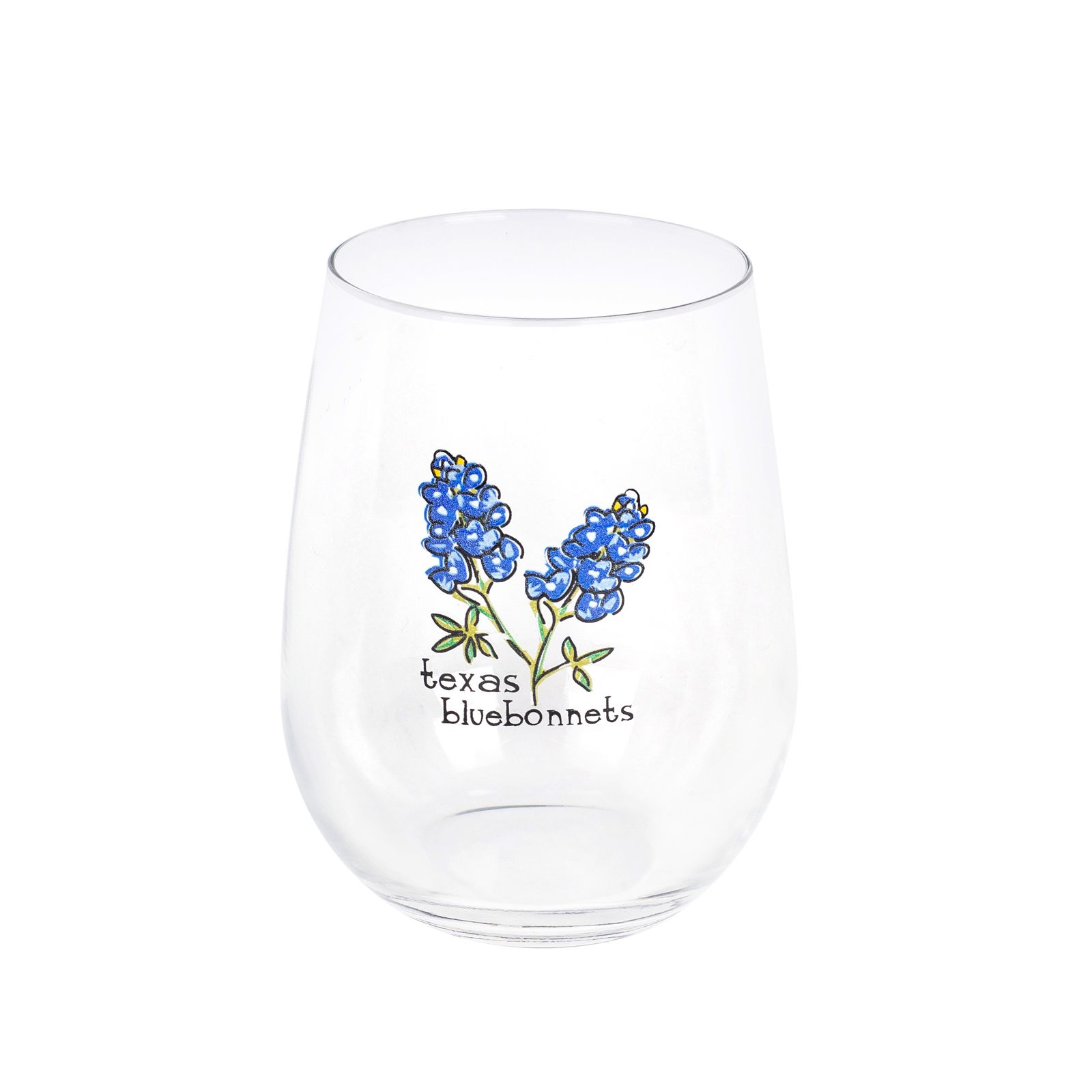 Texas Stemless Wine Glass