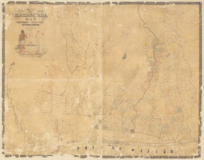 James H. Selkirk Map of Matagorda Bay and County with the Adjacent Country, 1839