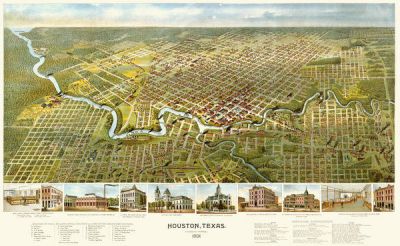 A.L. Westyard Houston, Texas (Looking South), 1891