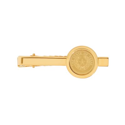 Texas State Seal Gold-Plated Tie Bar