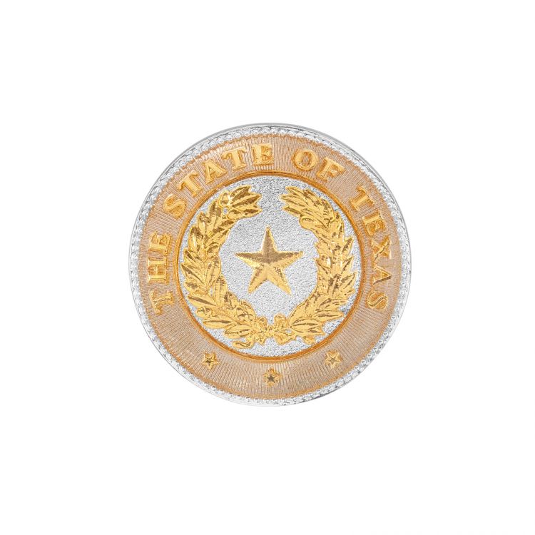 Texas State Seal Duo-Tone Lapel Pin