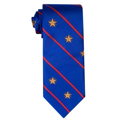 Star of Texas Capitol Silk Tie - Blue