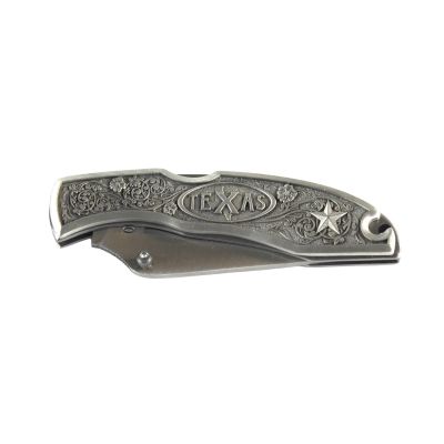 Pewter Texas Pocket Knife