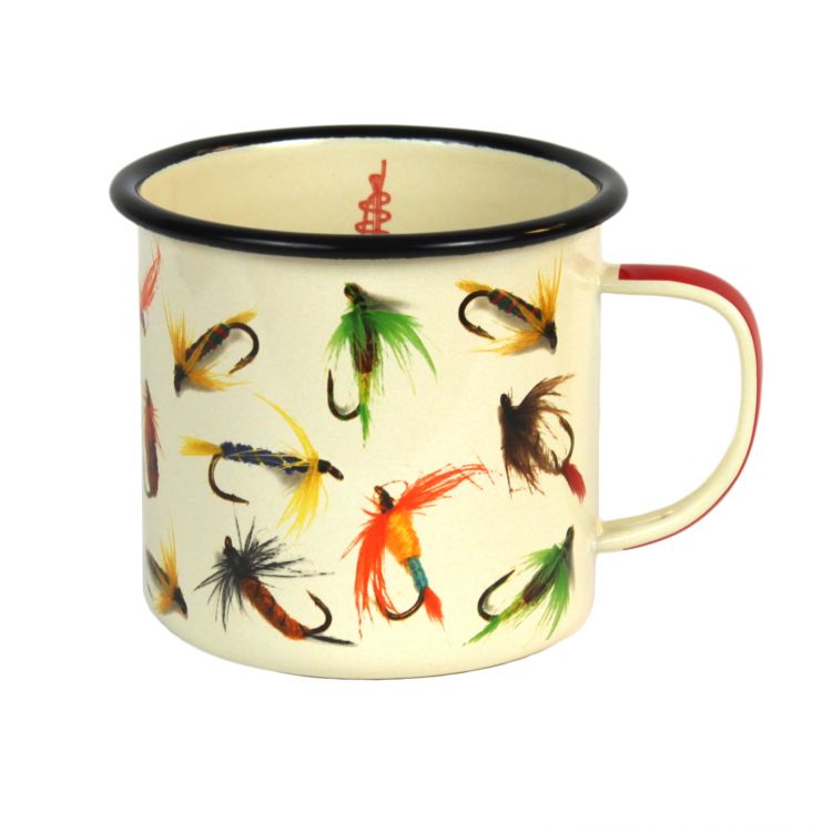 Enamel Fly-Fishing Mug