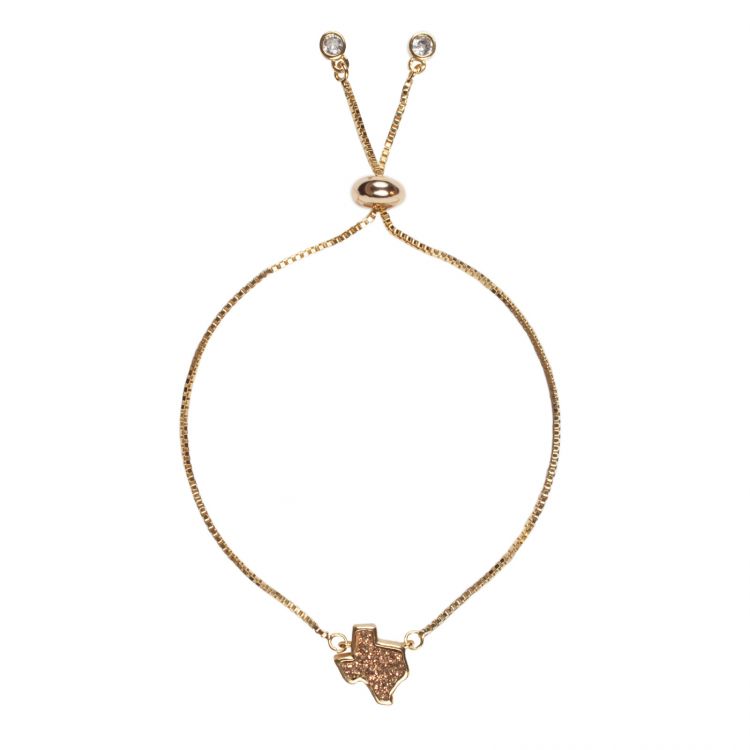 Texas Druzy Bracelet - Rose Gold