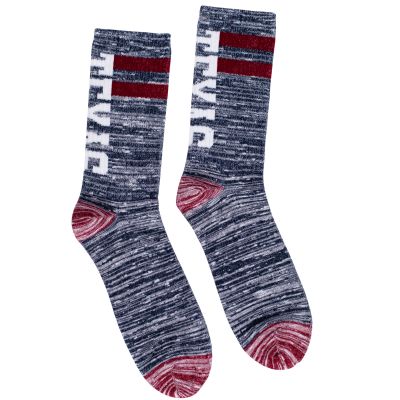 Texas Heathered Grey Socks