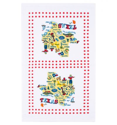 Texas Attraction Cotton Dish Towel