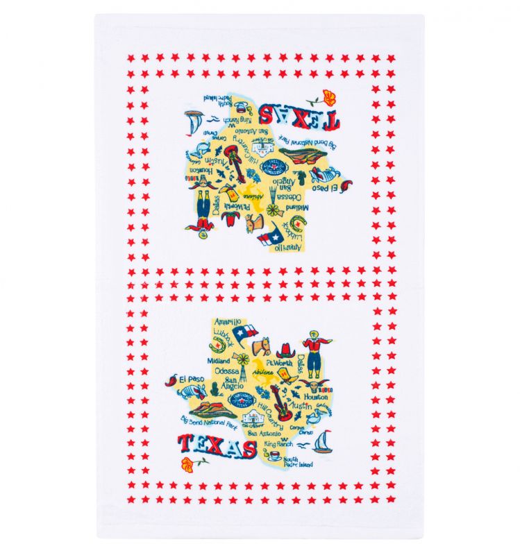 Texas Attraction Cotton Dish Towel