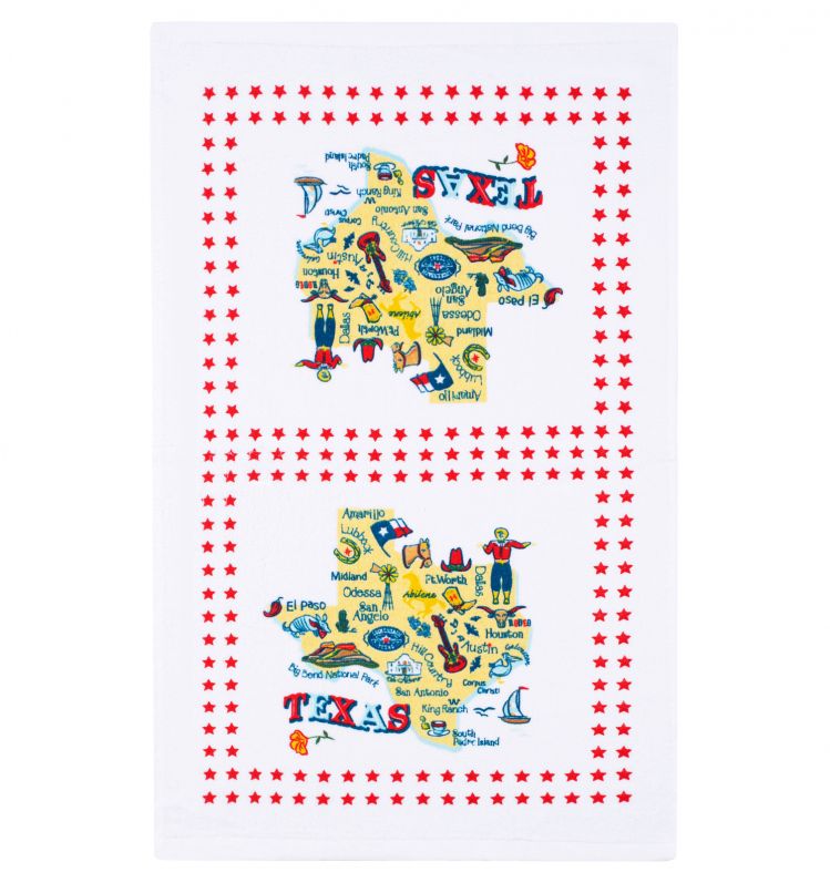 Texas Attraction Cotton Dish Towel