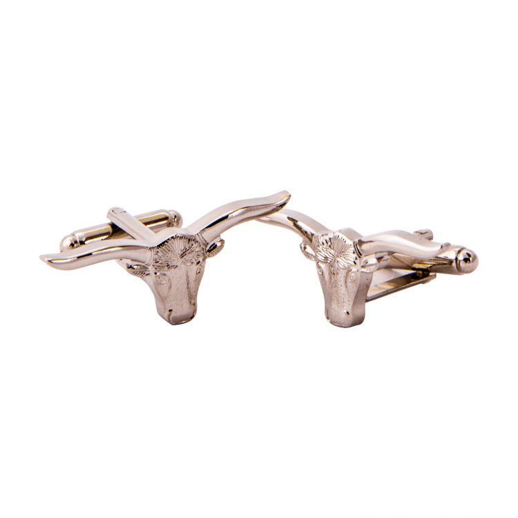 Longhorn Sterling Silver Cuff Links