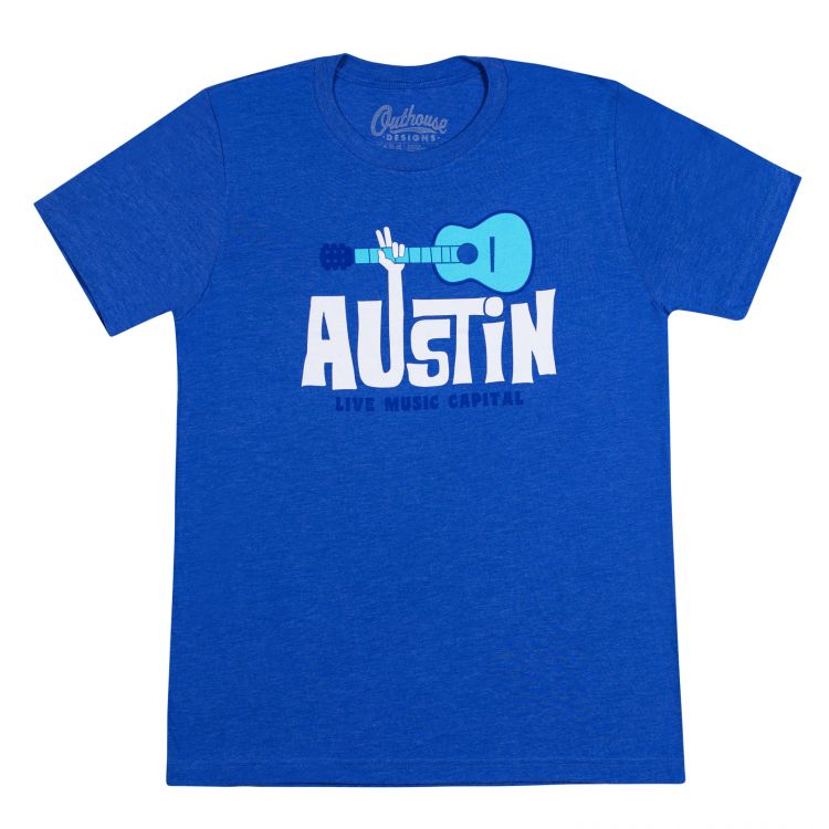 Austin Live Music Capital T-Shirt - Blue
