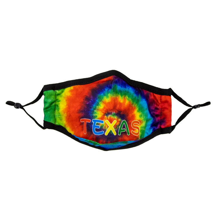 Texas Kids Face Mask - Tie Dye