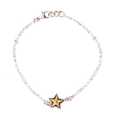 Single Texas Star Sterling Silver Bracelet