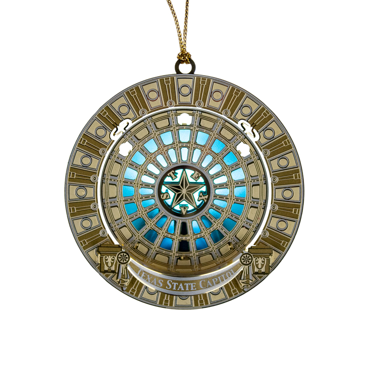 Texas State Capitol Interior Dome Lighted Ornament