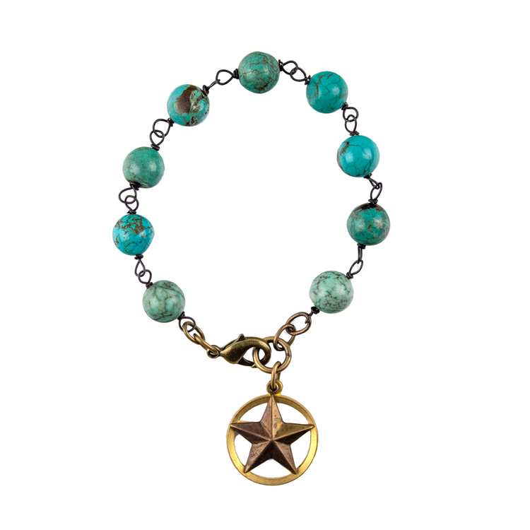 Texas Star Turquoise Bracelet