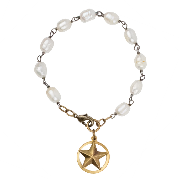 Texas Star Freshwater Pearl Bracelet